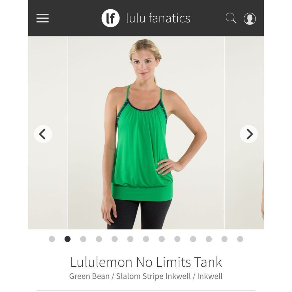 LULULEMON No Limits Tank S